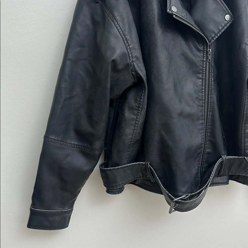 Black Faux Leather Jacket